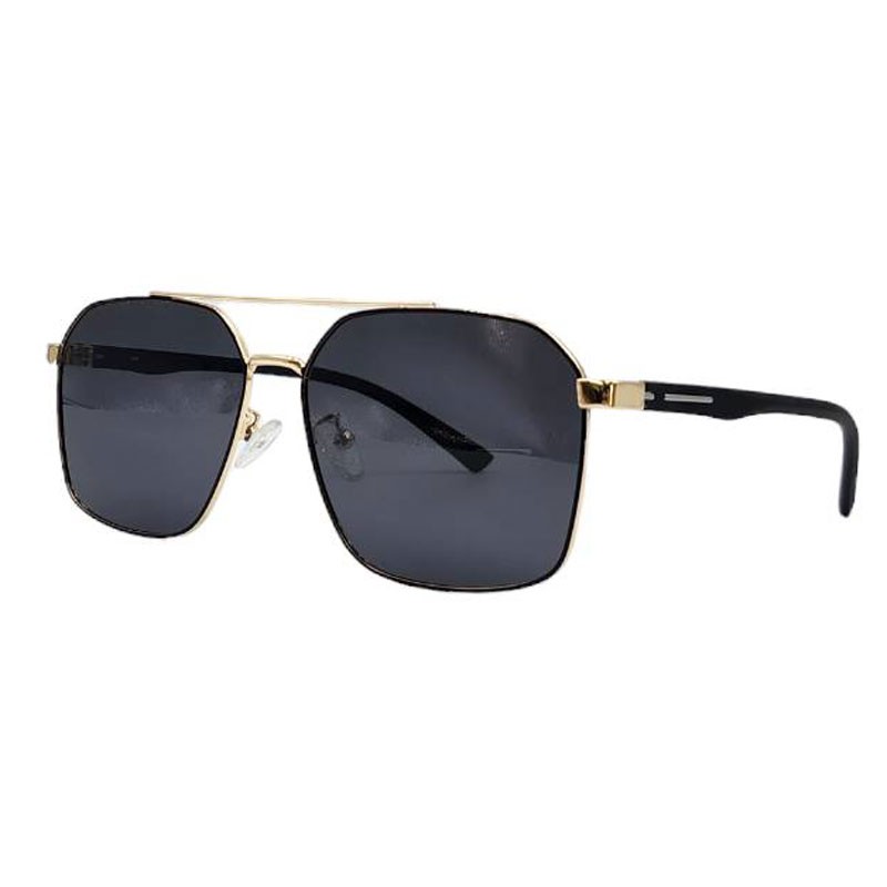 Metal sunglasses double bridge, polarized sunglasses