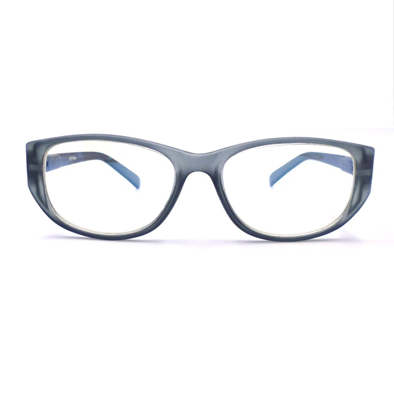 Blue light blocking glasses, unisex anti blue light glasses, blue light glasses with spring hinge, square lens, made in Taiwan.7437